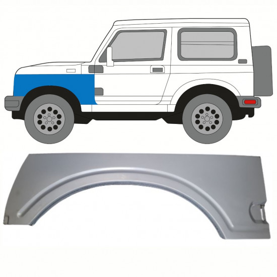 Panel de reparación guardabarros delantero para Suzuki Samurai 1981-2004 / Izquierda 8326