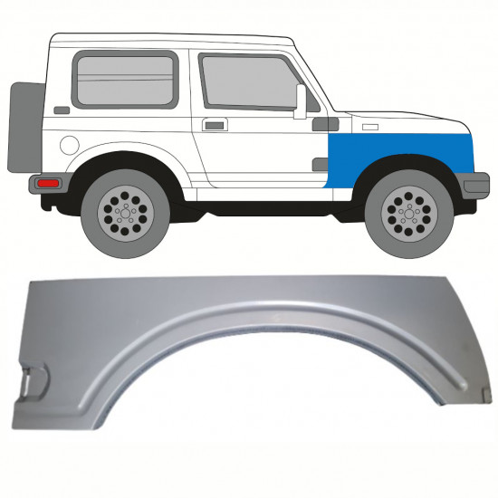 Panel de reparación guardabarros delantero para Suzuki Samurai 1981-2004 / Derecho 8237