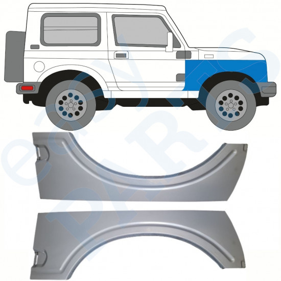 Panel de reparación guardabarros delantero para Suzuki Samurai 1981-2004 / Izquierda+Derecha / Conjunto 10031