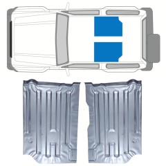 Panel de reparación del piso para Suzuki Samurai 1981- / Izquierda+Derecha / Conjunto 11824