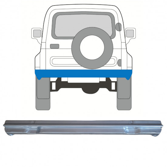 SUZUKI SAMURAI 1981-1998 TRASERO EXTERIOR PANEL