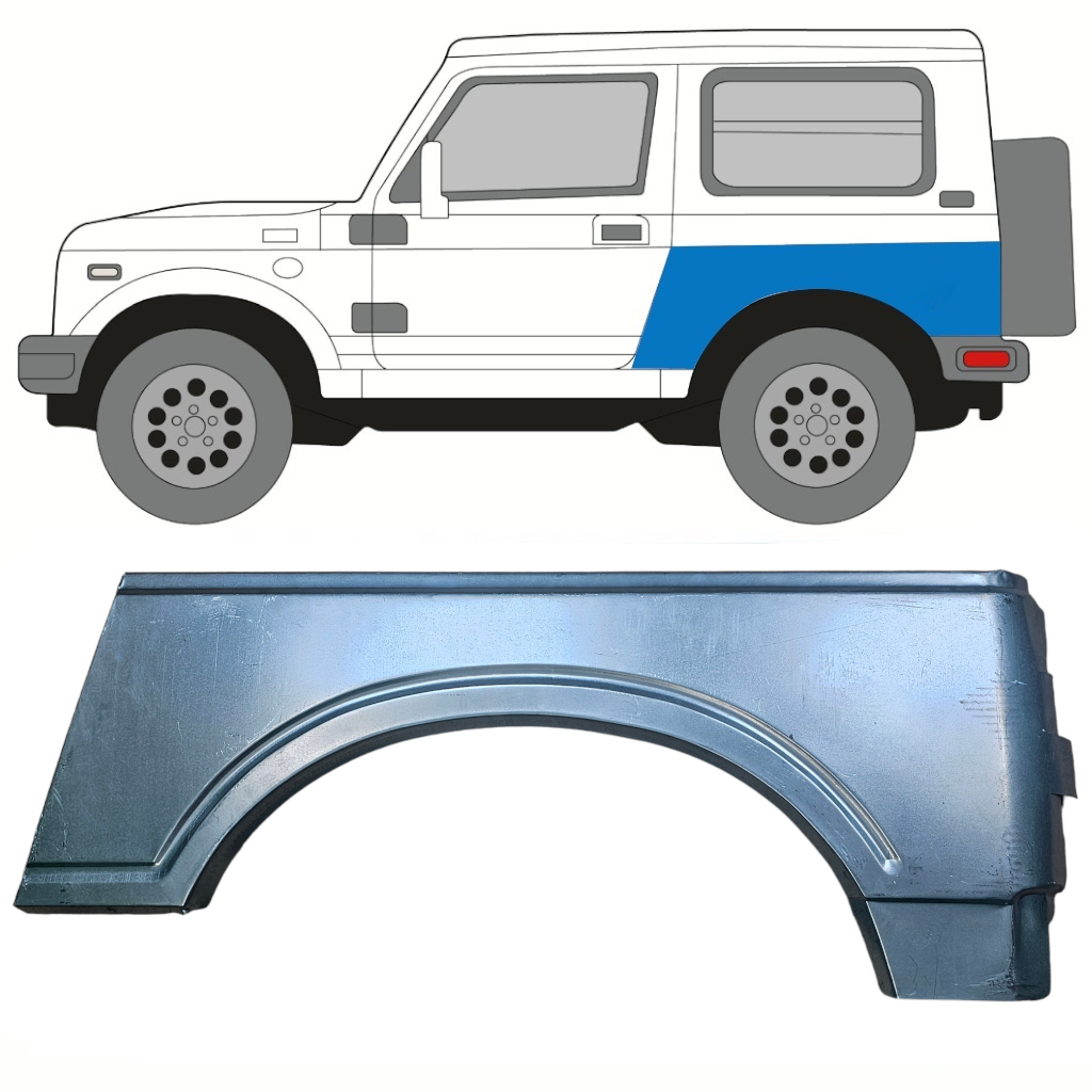 Panel De Reparación Guardabarros Trasero Para Suzuki Samurai 1981-2004 / Izquierda 10815