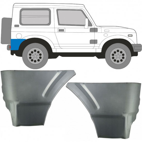 SUZUKI SAMURAI 1981-2004 TRASERO RUEDA PANEL / KIT