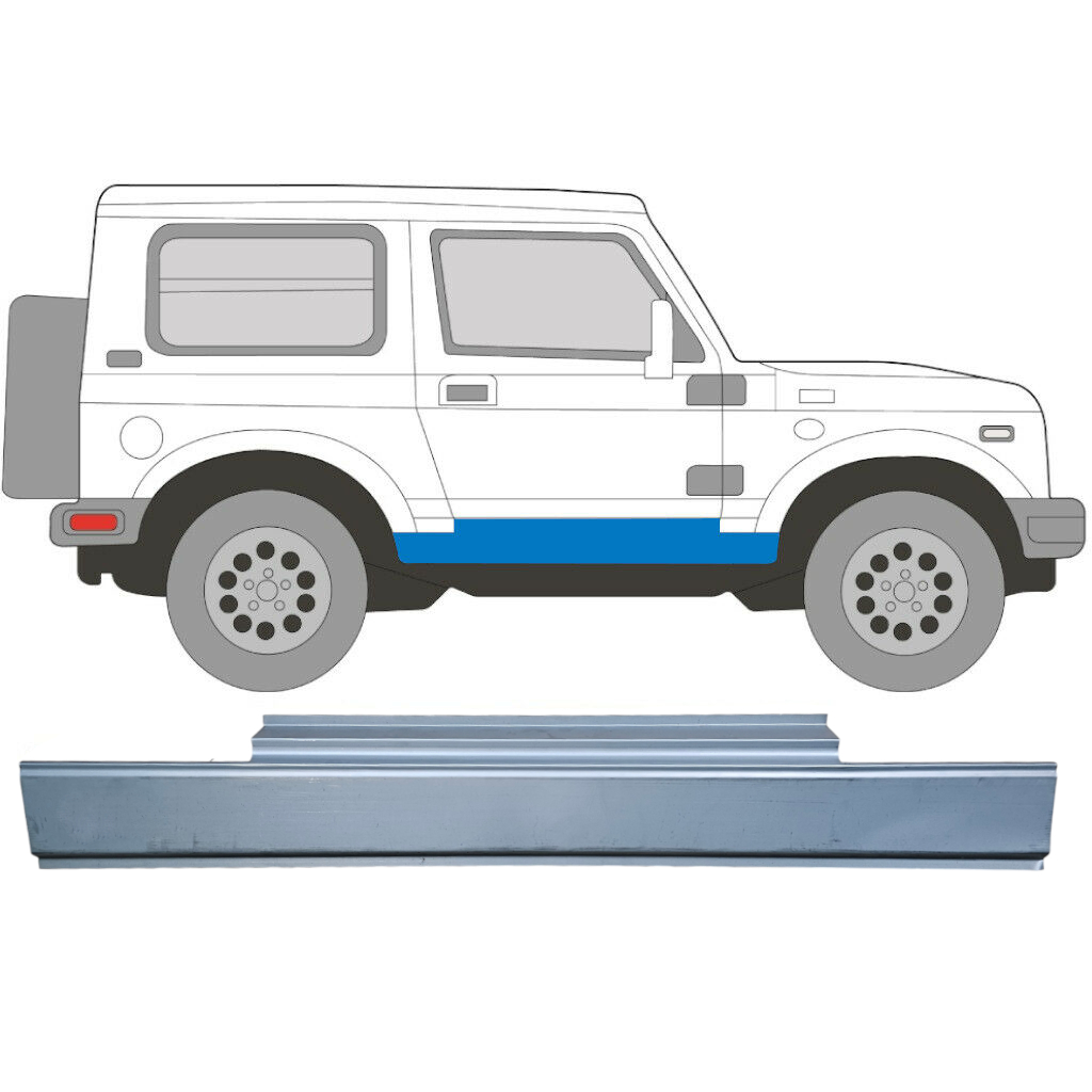 Panel De Reparación Del Umbral Para Suzuki Samurai 1981-1998 / Izquierda = Derecha (Simétrico) 5050