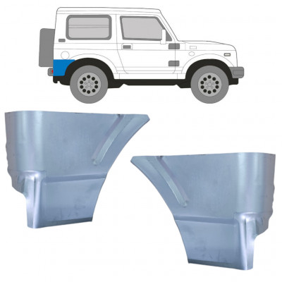 Panel de reparación esquina trasera para Suzuki Samurai 1981-2004  / Conjunto 10614