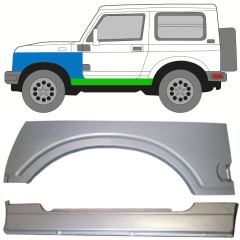 Umbral completo + Panel de reparación guardabarros delantero para Suzuki Samurai 1981- / Izquierda / Conjunto 10035