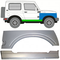 Umbral completo + Panel de reparación guardabarros delantero para Suzuki Samurai 1981-1998 / Derecho / Conjunto 10034