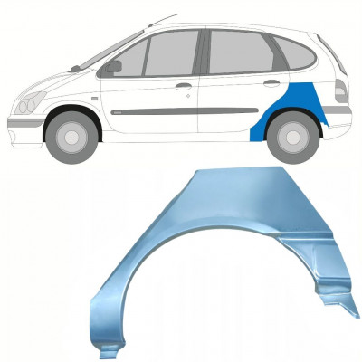 Panel de reparación guardabarros trasero para Renault Scenic 1995-2003 / Izquierda 8404