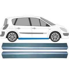 Panel de reparación del umbral para Renault Scenic II 2003-2009 / Izquierda+Derecha / Conjunto 9259
