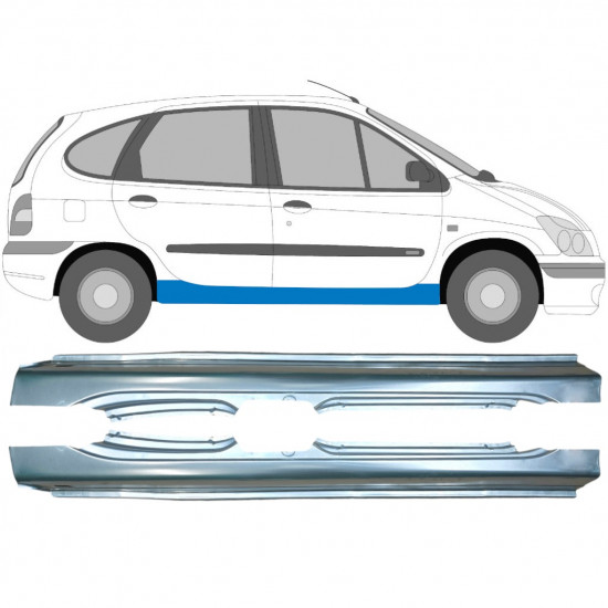 Panel de reparación del umbral para Renault Megane / Scenic 1995-2003 / Izquierda+Derecha / Conjunto 9258