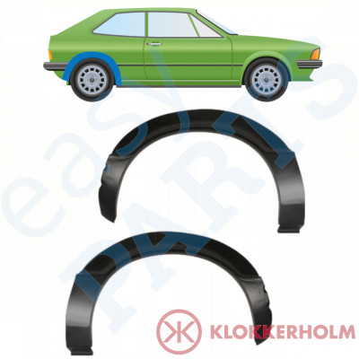 Panel de reparación guardabarros trasero para VW Scirocco 1974-1981 / Conjunto 11081