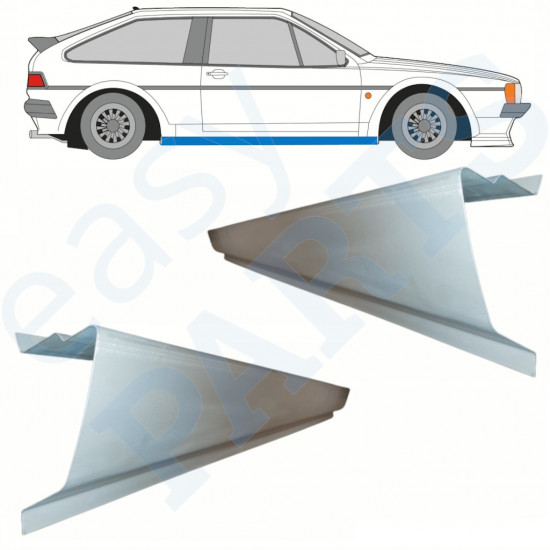 Panel de reparación del umbral para VW Scirocco 1981-1992 / Izquierda = Derecha (simétrico) / Conjunto 10376