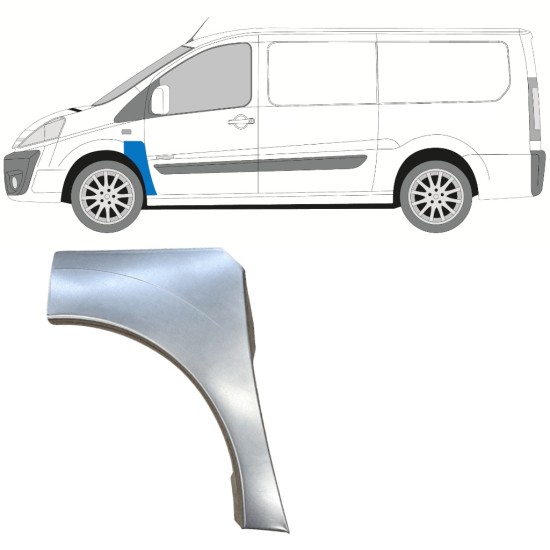 Panel de reparación guardabarros delantero para Fiat Scudo 2007-2016 / Izquierda 12898
