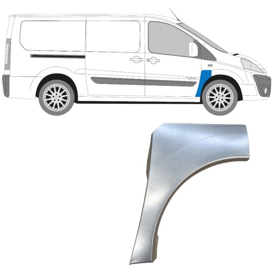 Panel de reparación guardabarros delantero para Fiat Scudo 2007-2016 / Derecho 12897