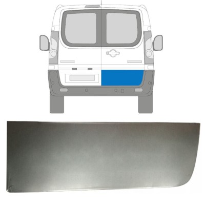 Panel de reparación puerta trasera externa para Fiat Scudo 2007-2016 / Derecho 15106