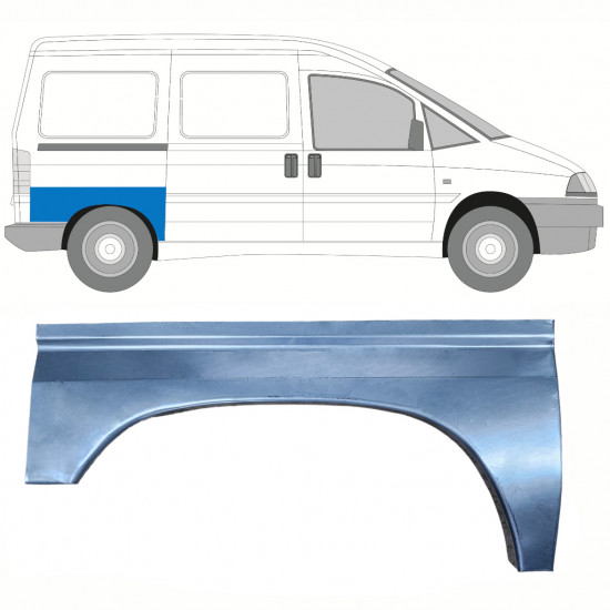 FIAT SCUDO DISPATCH EXPERT 1994- PANEL DE REPARACIÓN DEL ALERÓN TRASERO  / DERECHA