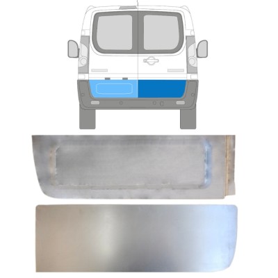 Panel de reparación puerta trasera externa para Fiat Scudo 2007-2016 / Izquierda+Derecha / Conjunto 15108