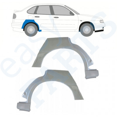 Panel de reparación guardabarros trasero para Seat Ibiza Cordoba 1993-2002 / Izquierda+Derecha / Conjunto 10653