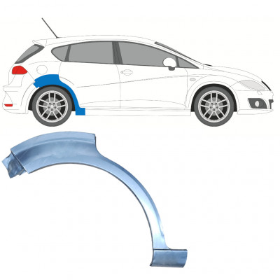 Panel de reparación guardabarros trasero para Seat Leon 2005-2012 / Derecho 8126