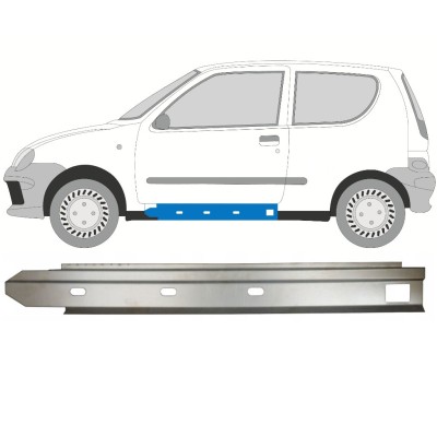 Panel de reparación del umbral interno para Fiat Seicento 1998-2010 / Izquierda 14715