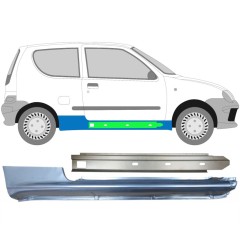 Panel de reparación del umbral + Panel de reparaciónumbral interna para Fiat Seicento 1998-2010 / Derecho / Conjunto 14720