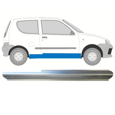 Panel de reparación del umbral para Fiat Seicento 1998-2010 / Derecho 14717