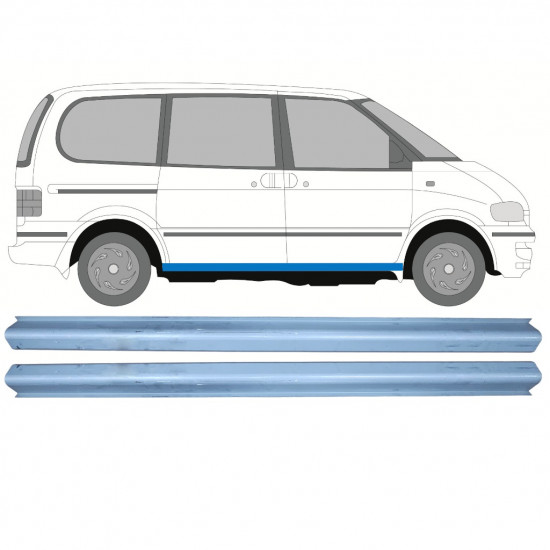 Panel de reparación del umbral para Nissan Serena 1992-2001 / Izquierda = Derecha (simétrico) / Conjunto 9760