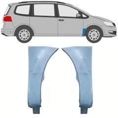 Panel de reparación guardabarros delantero para Volkswagen Sharan 2010-2022 / Conjunto 10502