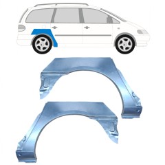 Panel de reparación guardabarros trasero para Volkswagen Sharan 1995-2010 / Izquierda+Derecha / Conjunto 9219