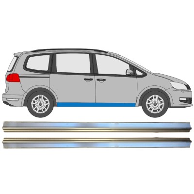 Panel de reparación umbral parte inferior para Volkswagen Sharan 2010-2022 / Izquierda+Derecha 14606