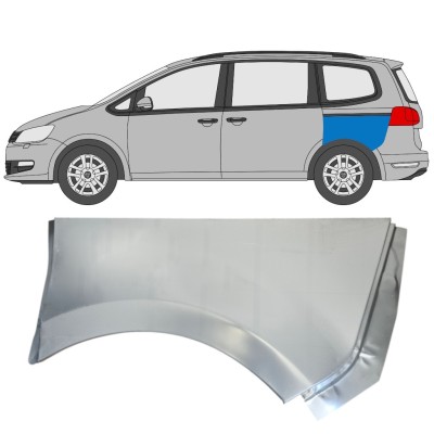 Panel de reparación guardabarros trasero para Volkswagen Sharan 2010-2022 / Izquierda 14598