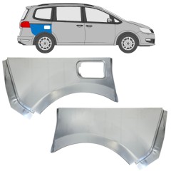 Panel de reparación guardabarros trasero para Volkswagen Sharan 2010-2022 / Izquierda+Derecha / Conjunto 14599