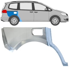 Panel de reparación guardabarros trasero para Volkswagen Sharan 2010-2022 / Derecho / Conjunto 14603