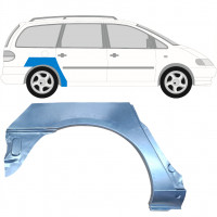 Panel de reparación guardabarros trasero para VW Sharan Ford Galaxy 1995-2000 / Derecho 6591