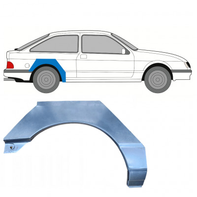 Panel de reparación guardabarros trasero para Ford Sierra 1982-1993 / Derecho 7387