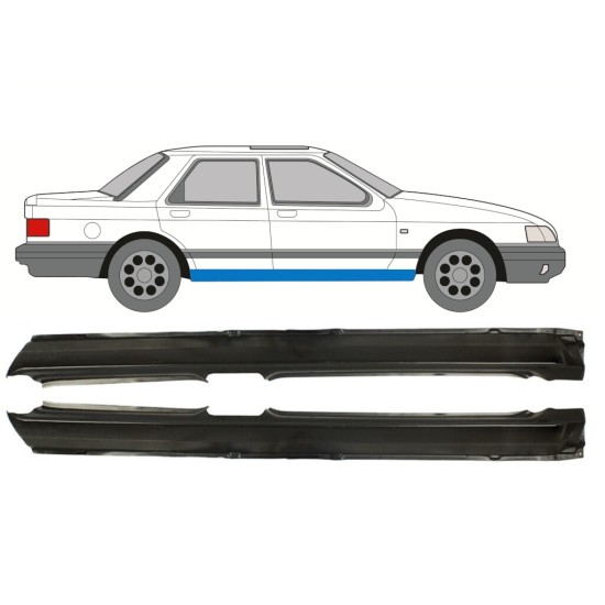 Umbral completo para Ford Sierra 1982-1993 / Izquierda+Derecha / Conjunto 9774