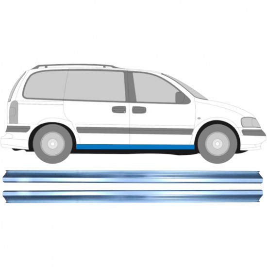 Panel de reparación del umbral para Opel Sintra 1996-1999 / Izquierda = Derecha (simétrico) / Conjunto 9650