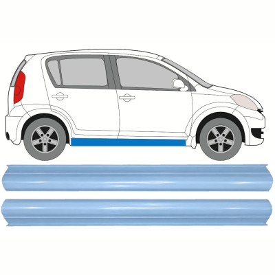 Panel de reparación umbral parte inferior para Daihatsu Sirion 2005-2010 / Izquierda+Derecha / Conjunto 17267