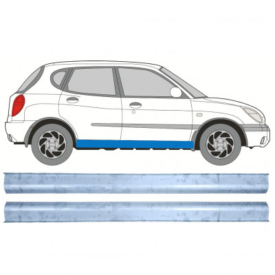 Panel de reparación del umbral para Daihatsu Sirion 1998-2005 / Conjunto 12456