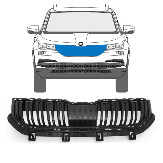 Parrilla para Skoda Karoq 2017-2022 17228