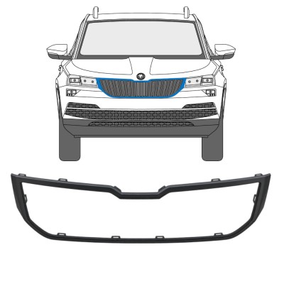 Marco de parrilla delantera para Skoda Karoq 2017-2022 17233