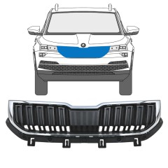 Parrilla para Skoda Karoq 2017-2022 / Conjunto 17234