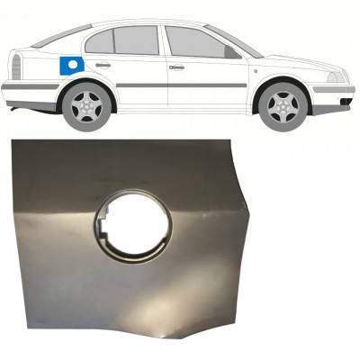 Panel de reparación boca de combustible para Skoda Octavia 1996-2010 7249