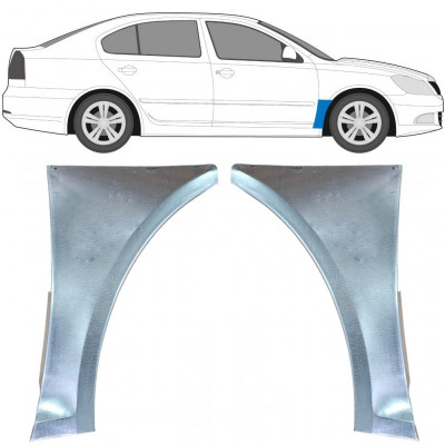 Panel de reparación guardabarros delantero para Skoda Octavia 2004-2013 / Izquierda+Derecha / Conjunto 9602