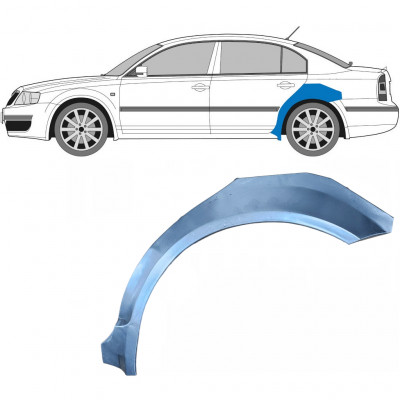 SKODA SUPERB 2002-2008 PANEL DE REPARACIÓN DEL ALERÓN TRASERO / IZQUIERDA