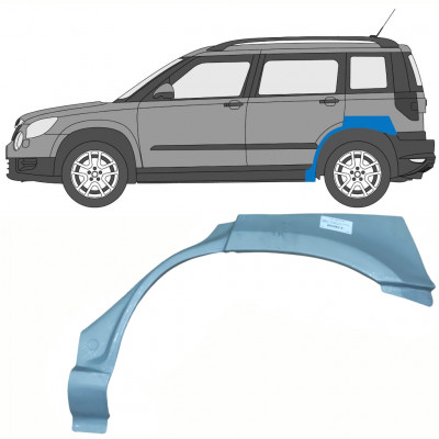 Panel de reparación guardabarros trasero para Skoda Yeti 2009- / Izquierda 10705