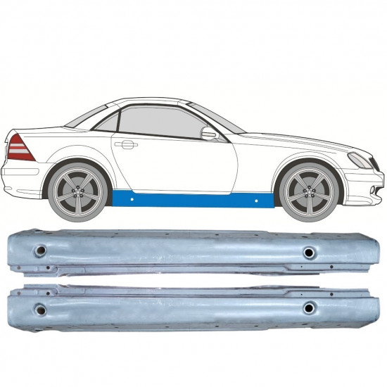 Panel de reparación del umbral para Mercedes SLK-class 1996-2004 / Conjunto 12606