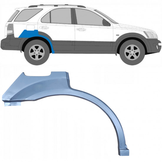 Panel de reparación guardabarros trasero para Kia Sorento 2002-2009 / Derecho 5113