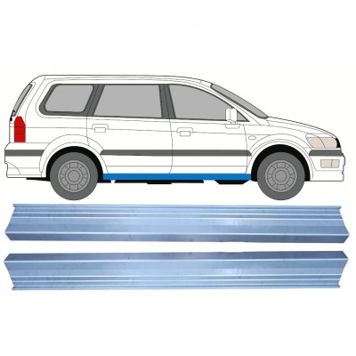 Panel de reparación del umbral para Mitsubishi Space Wagon 1998-2004 / Izquierda = Derecha (simétrico) / Conjunto 10438