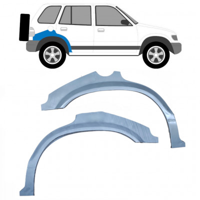 Panel de reparación guardabarros trasero para Kia Sportage 1994-2002 / Izquierda+Derecha / Conjunto 10507